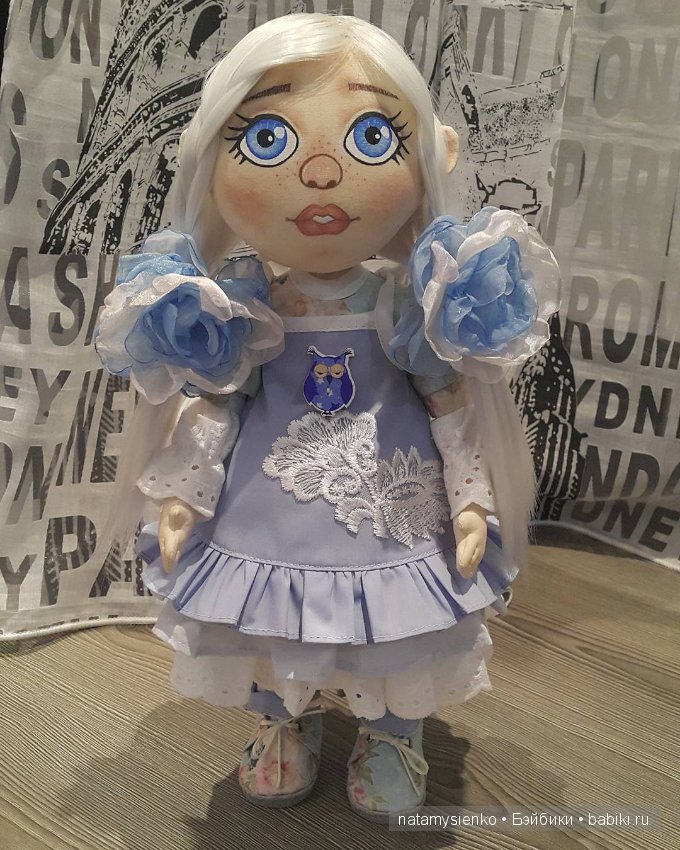 Голубоглазка. Авторская текстильная кукла