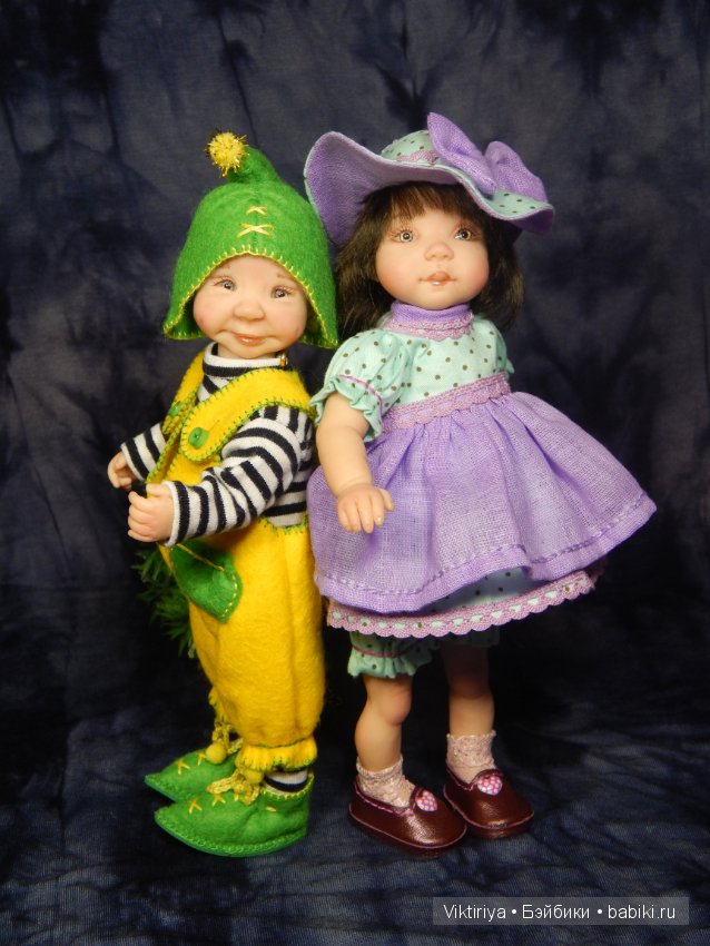 Самый маленький гном и просто девочки. Авторские куклы ООАК Виктории Балибок (фото 10)