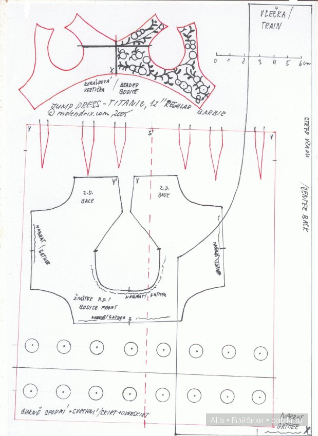 Красивые платья для кукол, выкройки
