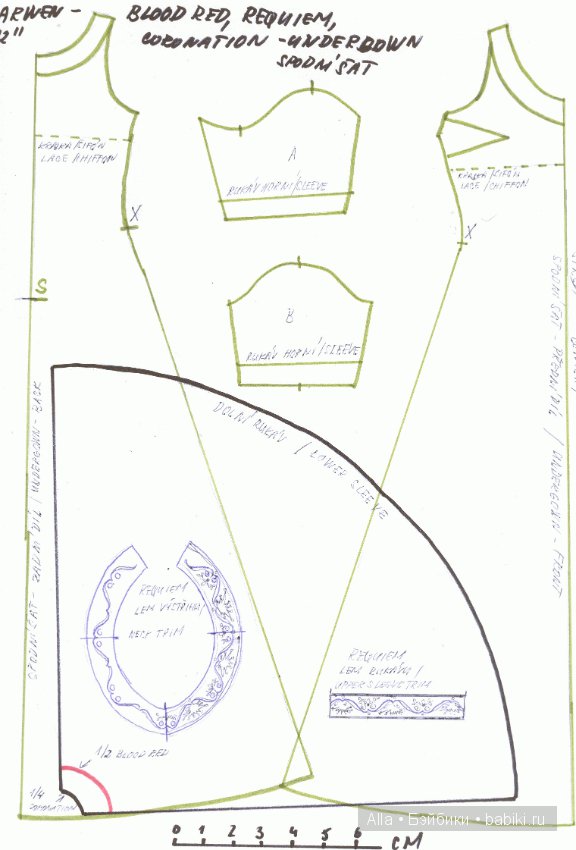 Красивые платья для кукол, выкройки (фото 4)
