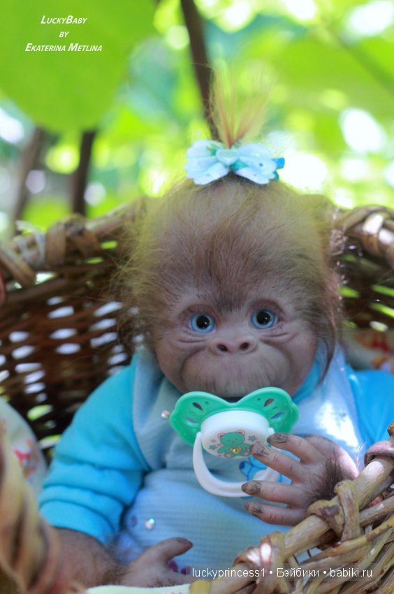 Моя третья обезьянка Анфиска, молд Бинки от Дениз Пратт