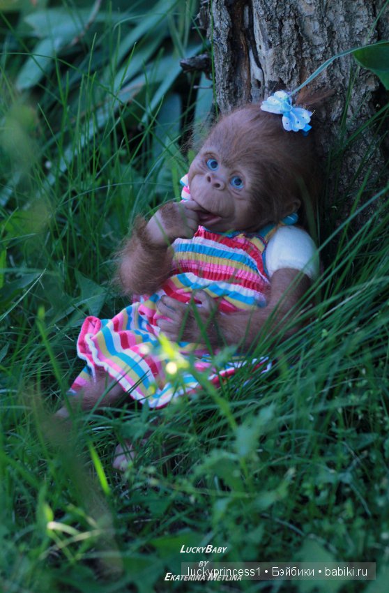 Моя третья обезьянка Анфиска, молд Бинки от Дениз Пратт