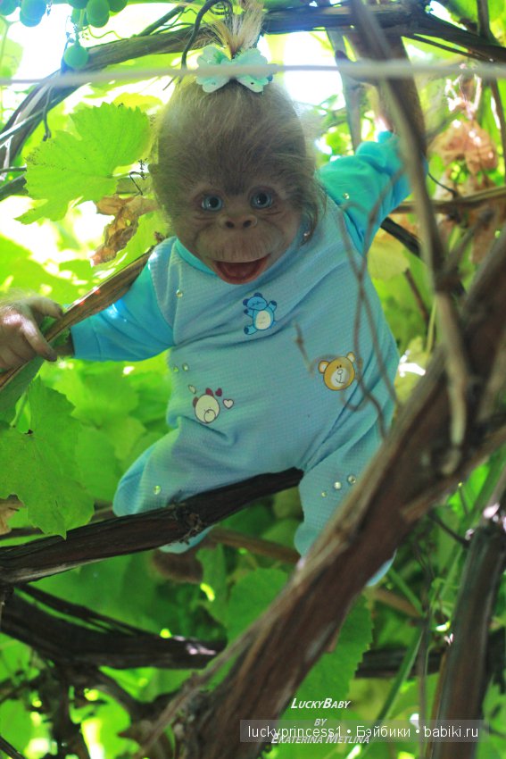 Моя третья обезьянка Анфиска, молд Бинки от Дениз Пратт