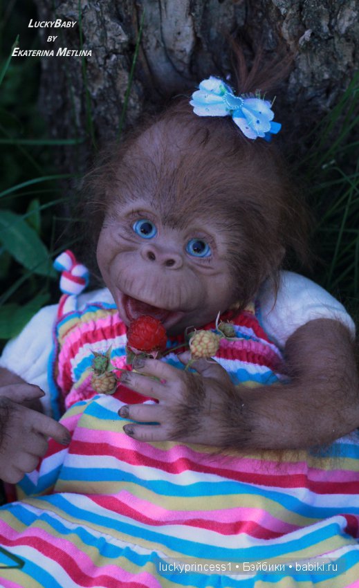 Моя третья обезьянка Анфиска, молд Бинки от Дениз Пратт