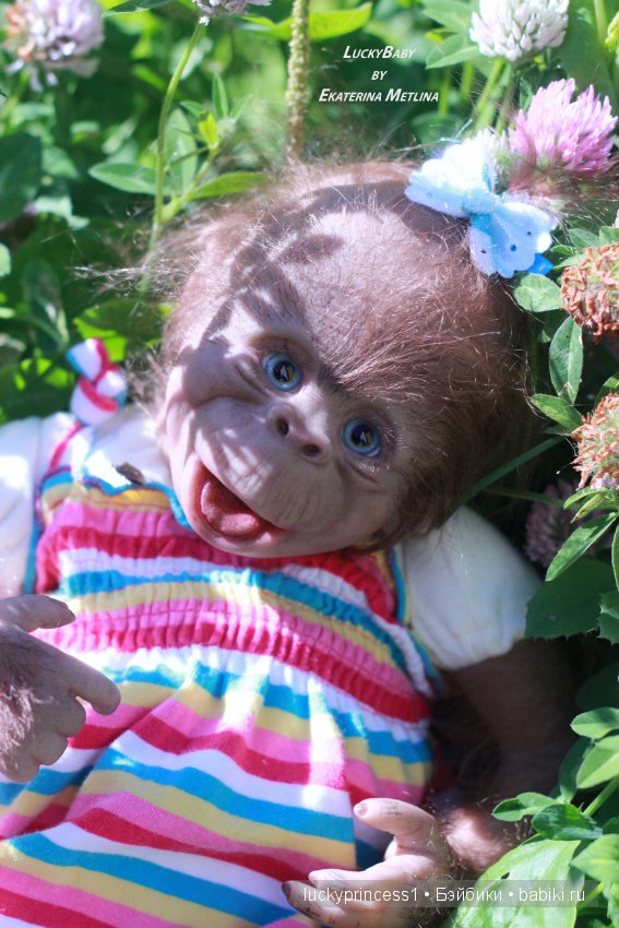 Моя третья обезьянка Анфиска, молд Бинки от Дениз Пратт