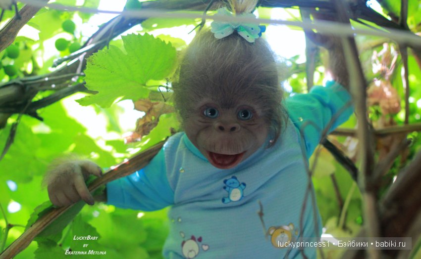 Моя третья обезьянка Анфиска, молд Бинки от Дениз Пратт