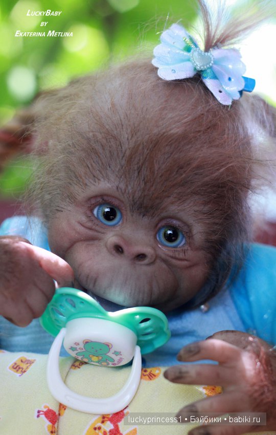 Моя третья обезьянка Анфиска, молд Бинки от Дениз Пратт