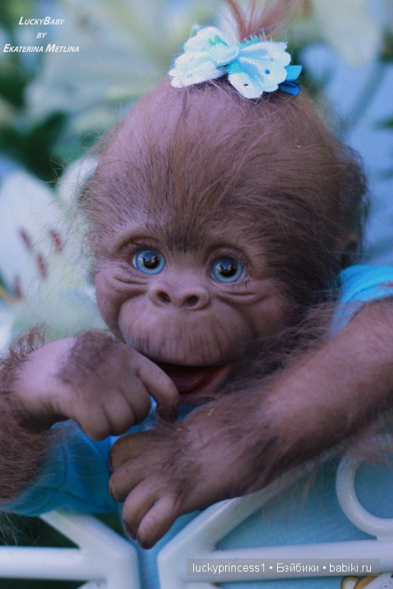 Моя третья обезьянка Анфиска, молд Бинки от Дениз Пратт