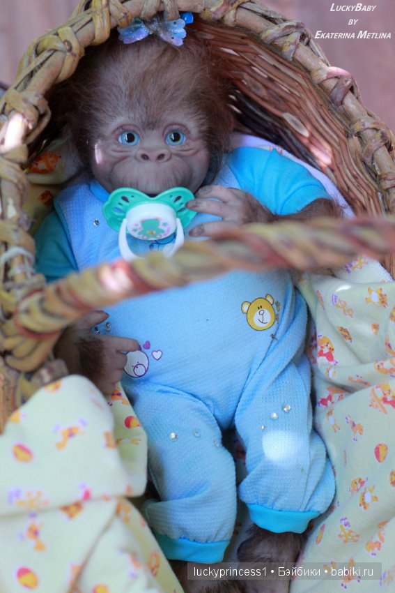 Моя третья обезьянка Анфиска, молд Бинки от Дениз Пратт