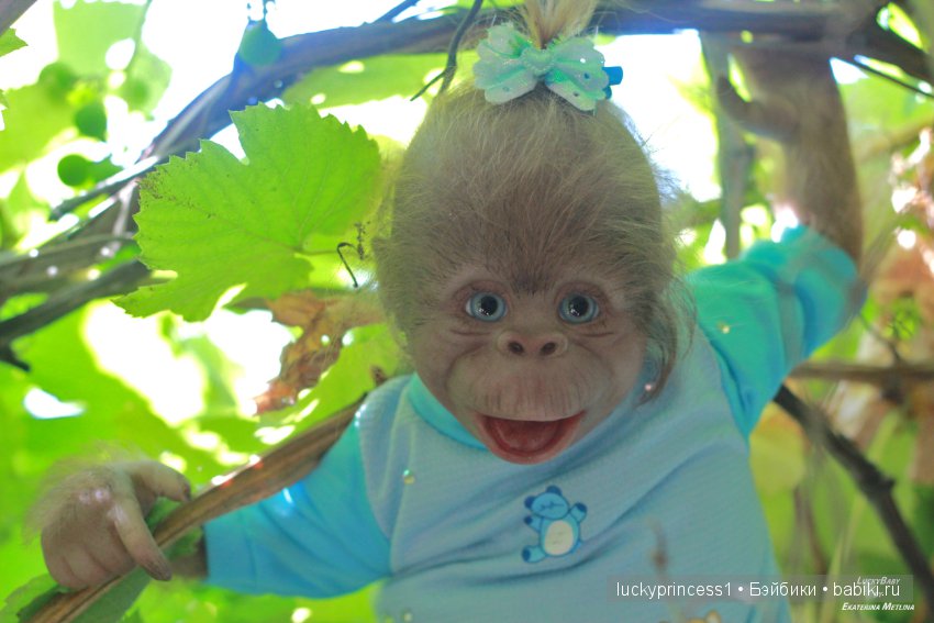 Моя третья обезьянка Анфиска, молд Бинки от Дениз Пратт