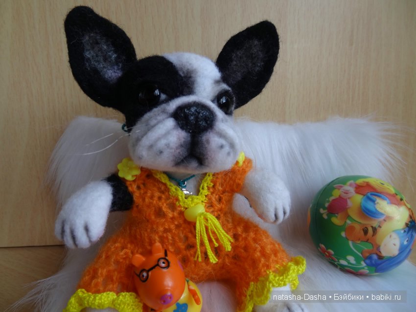 Оранжевое чудо. Игрушка валянием из шерсти