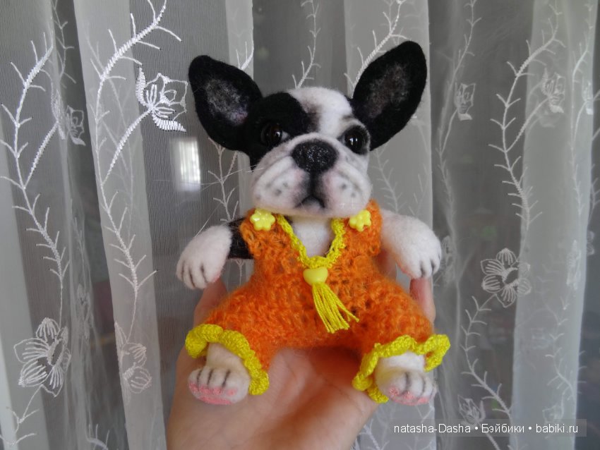 Оранжевое чудо. Игрушка валянием из шерсти (фото 8)