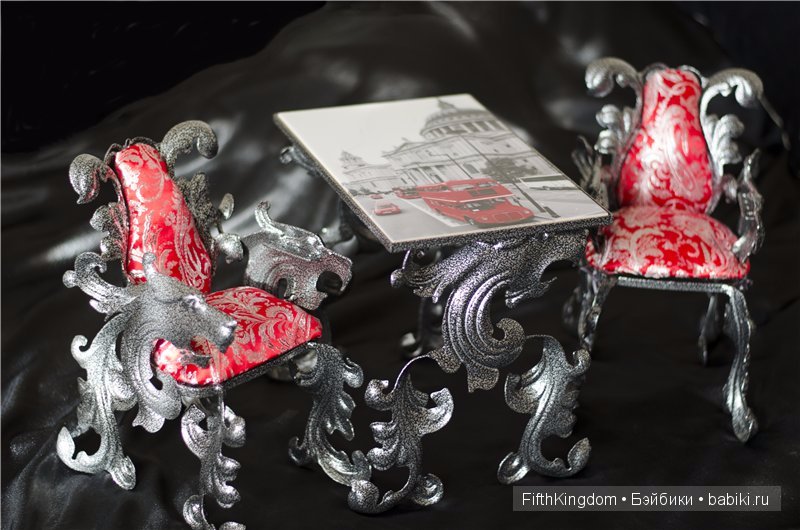 Комплект кованой мебели — Мебель для кукол и домиков: фото (фото 2)