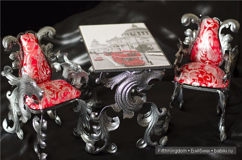 Комплект кованой мебели — Мебель для кукол и домиков: фото
