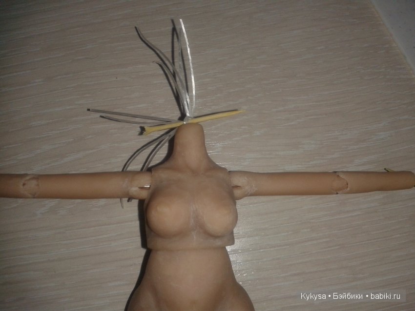 "Творческий тупик" Часть 3 Пробная сборка. Шарнирная кукла (фото 4)