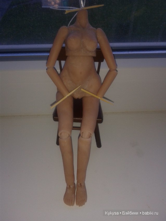 "Творческий тупик" Часть 3 Пробная сборка. Шарнирная кукла (фото 6)