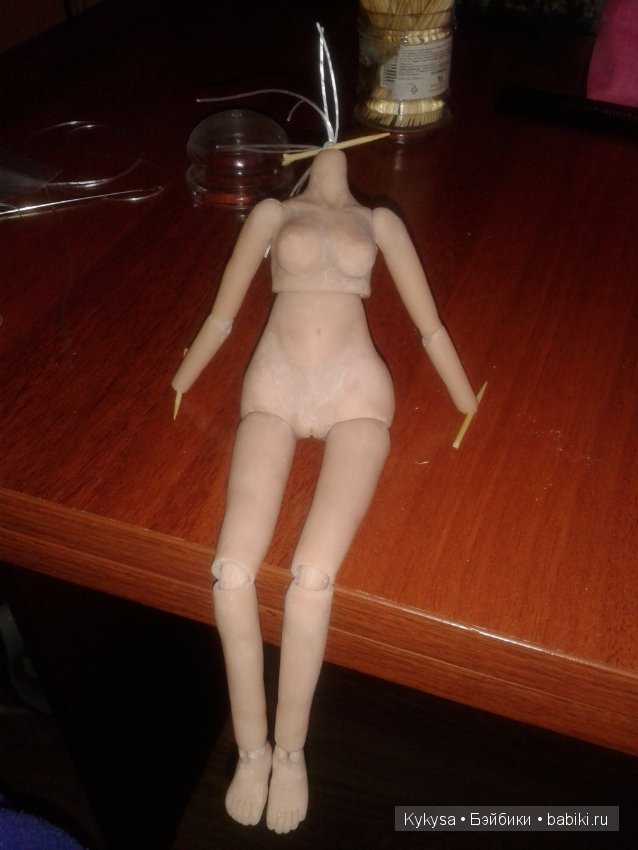 "Творческий тупик" Часть 3 Пробная сборка. Шарнирная кукла