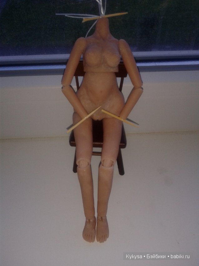 "Творческий тупик" Часть 3 Пробная сборка. Шарнирная кукла (фото 5)