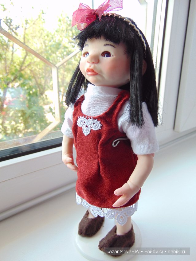 Маленькая японочка. Авторская кукла ручной работы (фото 8)