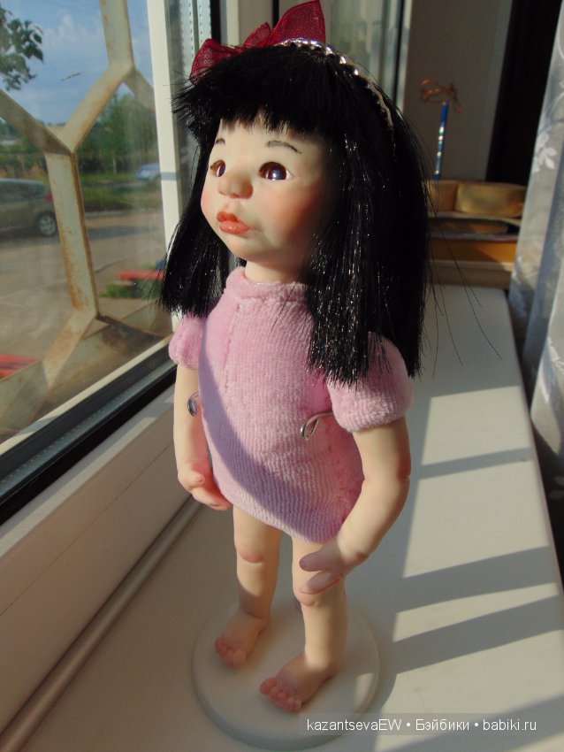 Маленькая японочка. Авторская кукла ручной работы (фото 3)