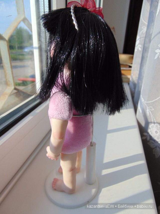 Маленькая японочка. Авторская кукла ручной работы (фото 4)