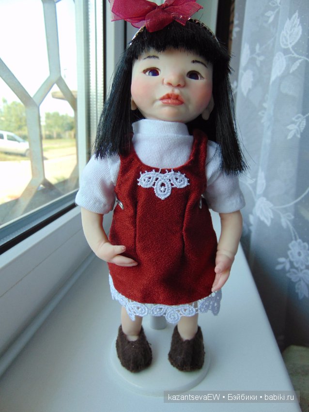 Маленькая японочка. Авторская кукла ручной работы (фото 6)