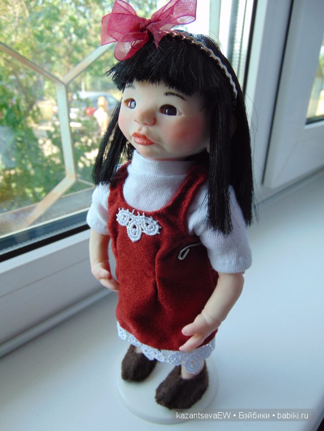 Маленькая японочка. Авторская кукла ручной работы (фото 9)