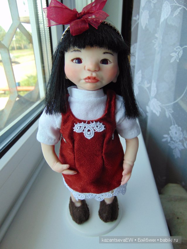 Маленькая японочка. Авторская кукла ручной работы (фото 7)