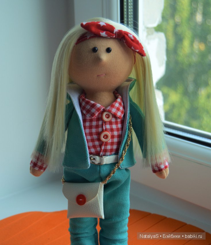 Интерьерная текстильная куколка Лёсик