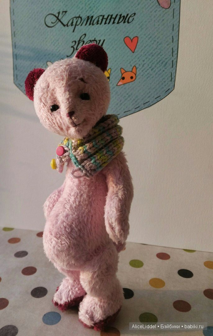 Розовый тедди мишка — Авторские мишки Тедди и друзья: фото (фото 7)