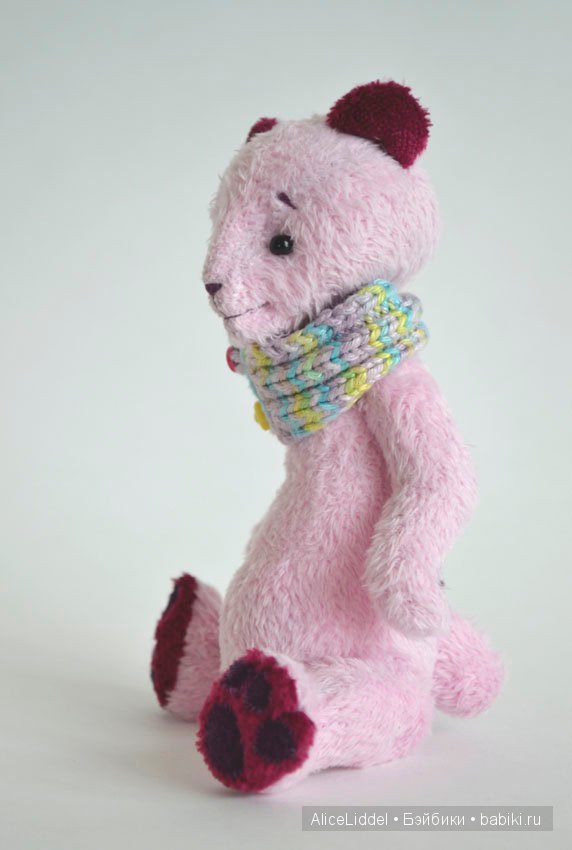 Розовый тедди мишка — Авторские мишки Тедди и друзья: фото (фото 2)