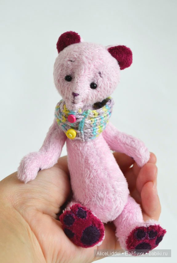 Розовый тедди мишка — Авторские мишки Тедди и друзья: фото (фото 3)