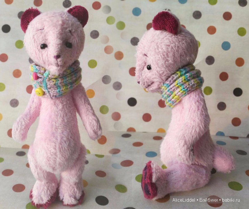 Розовый тедди мишка — Авторские мишки Тедди и друзья: фото (фото 6)