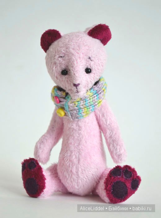 Розовый тедди мишка — Авторские мишки Тедди и друзья: фото (фото 5)