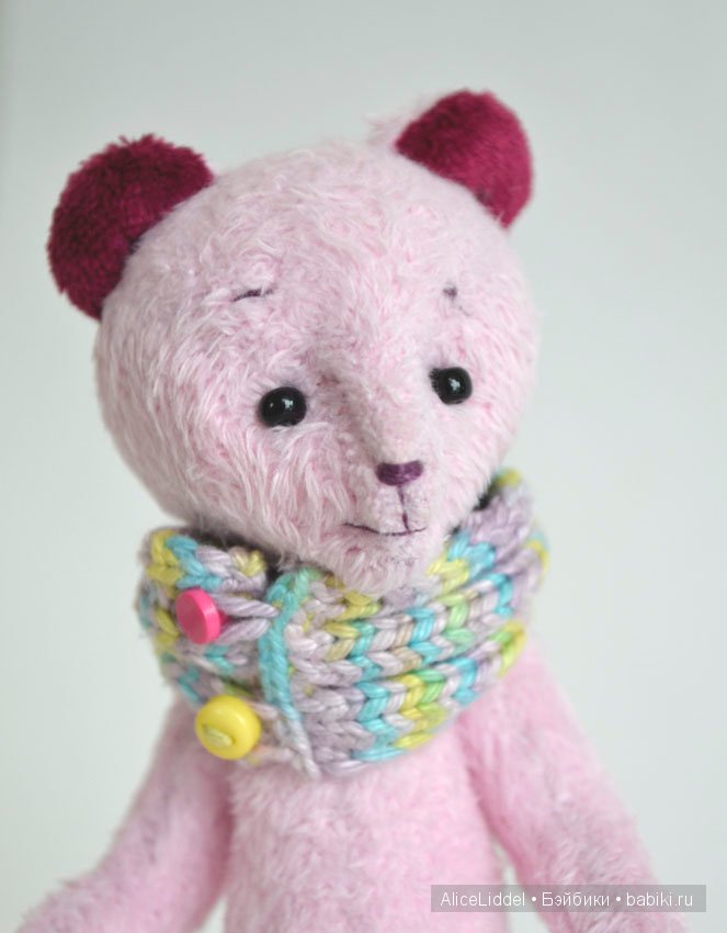 Розовый тедди мишка — Авторские мишки Тедди и друзья: фото