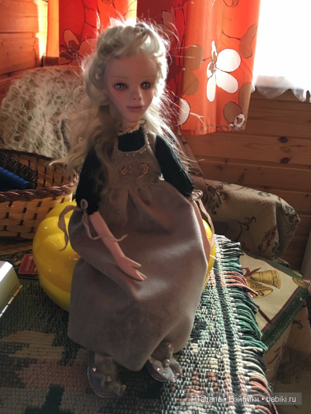 Моя золушка. Авторская кукла из паперклея (фото 6)