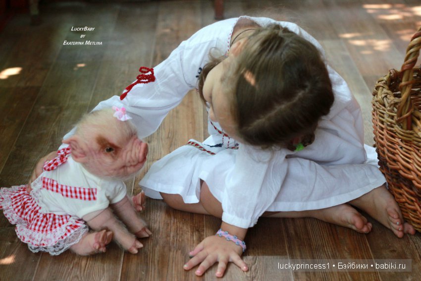 Свинка Хлоя. Часть 2 — Куклы Реборн (Reborn): работы мастеров (фото 6)