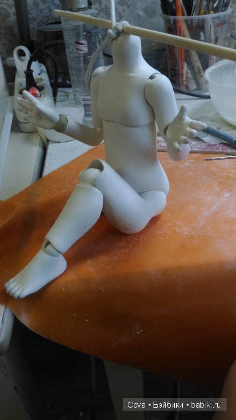 Шарнирная кукла Машуля, часть 3