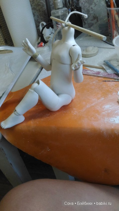 Шарнирная кукла Машуля, часть 3