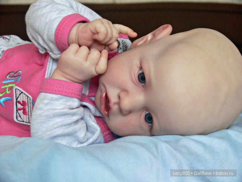 Лысёныш Saskia. Кукла реборн Елены Коротковой "Natali-VO" (фото 10)