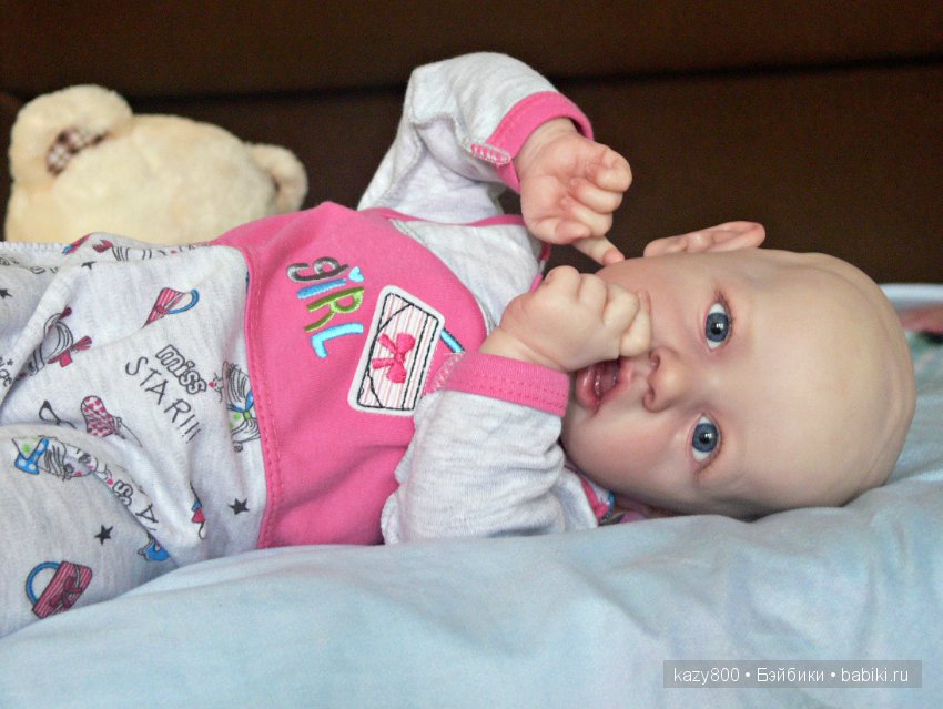 Лысёныш Saskia. Кукла реборн Елены Коротковой "Natali-VO" (фото 6)