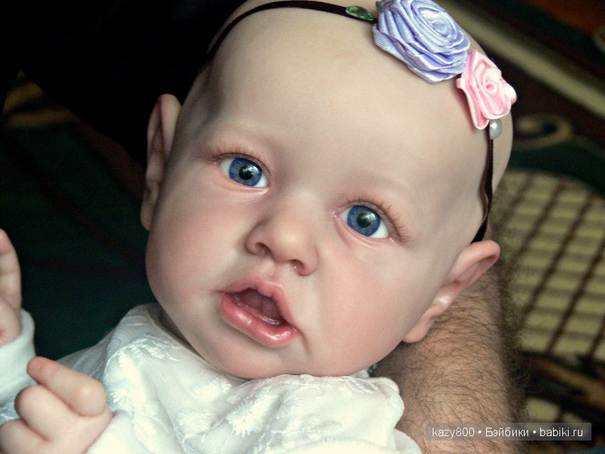 Лысёныш Saskia. Кукла реборн Елены Коротковой "Natali-VO"