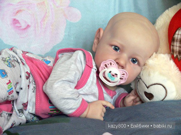 Лысёныш Saskia. Кукла реборн Елены Коротковой "Natali-VO"