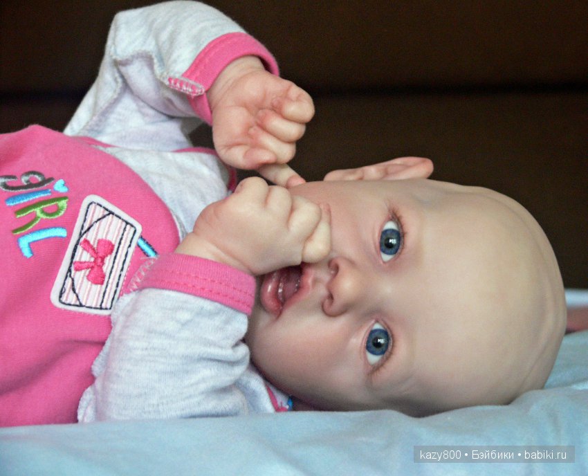 Лысёныш Saskia. Кукла реборн Елены Коротковой "Natali-VO"