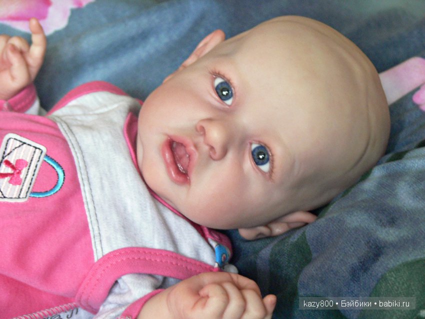 Лысёныш Saskia. Кукла реборн Елены Коротковой "Natali-VO" (фото 5)