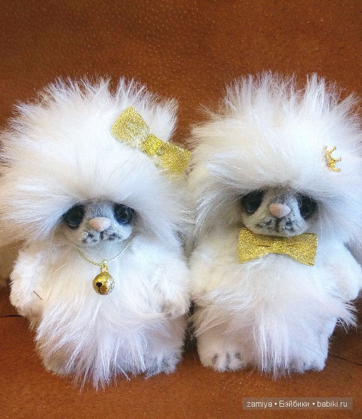 Луи и Аннет мои пушистые игрушки ручной работы