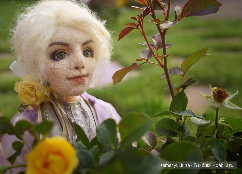 Текстильная кукла Настенька (фото 2)