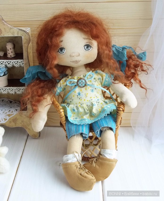 Текстильная кукла ручной работы Лера (фото 4)