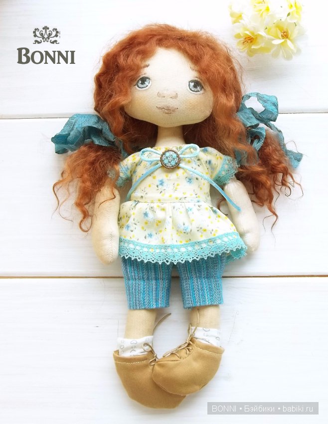 Текстильная кукла ручной работы Лера