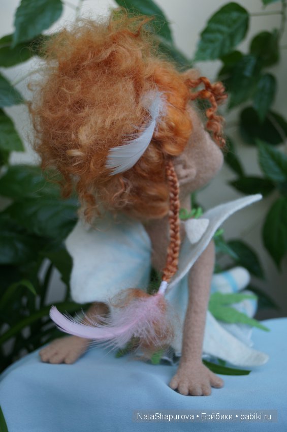 Нимфа горного ручья. Кукла из шерсти (фото 3)